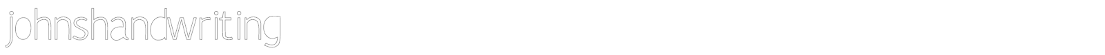 John's Handwriting font preview